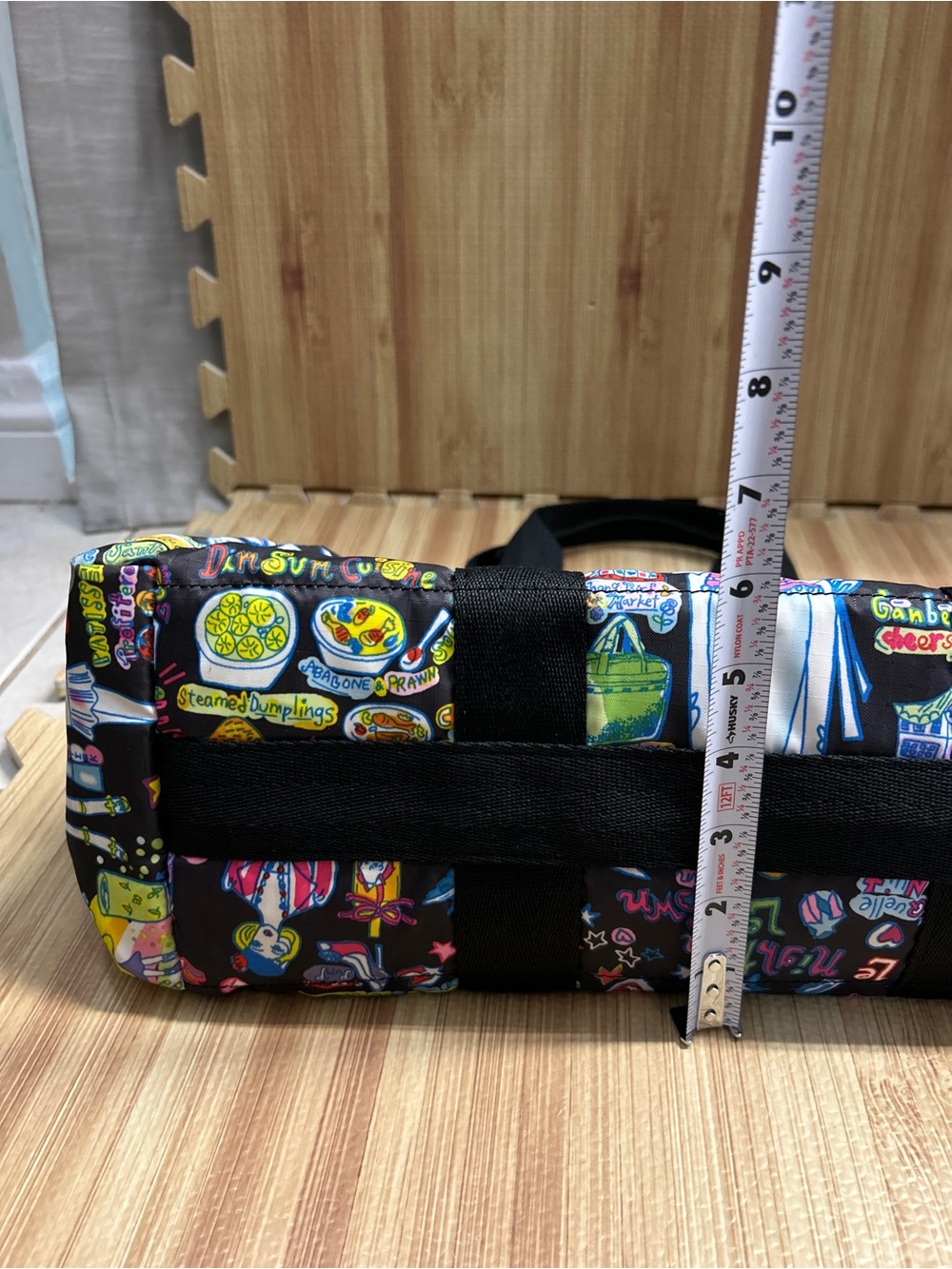 LeSportsac Sara Schwartz Night Life Mini Boston Duffle Bag - Picture 16 of 16